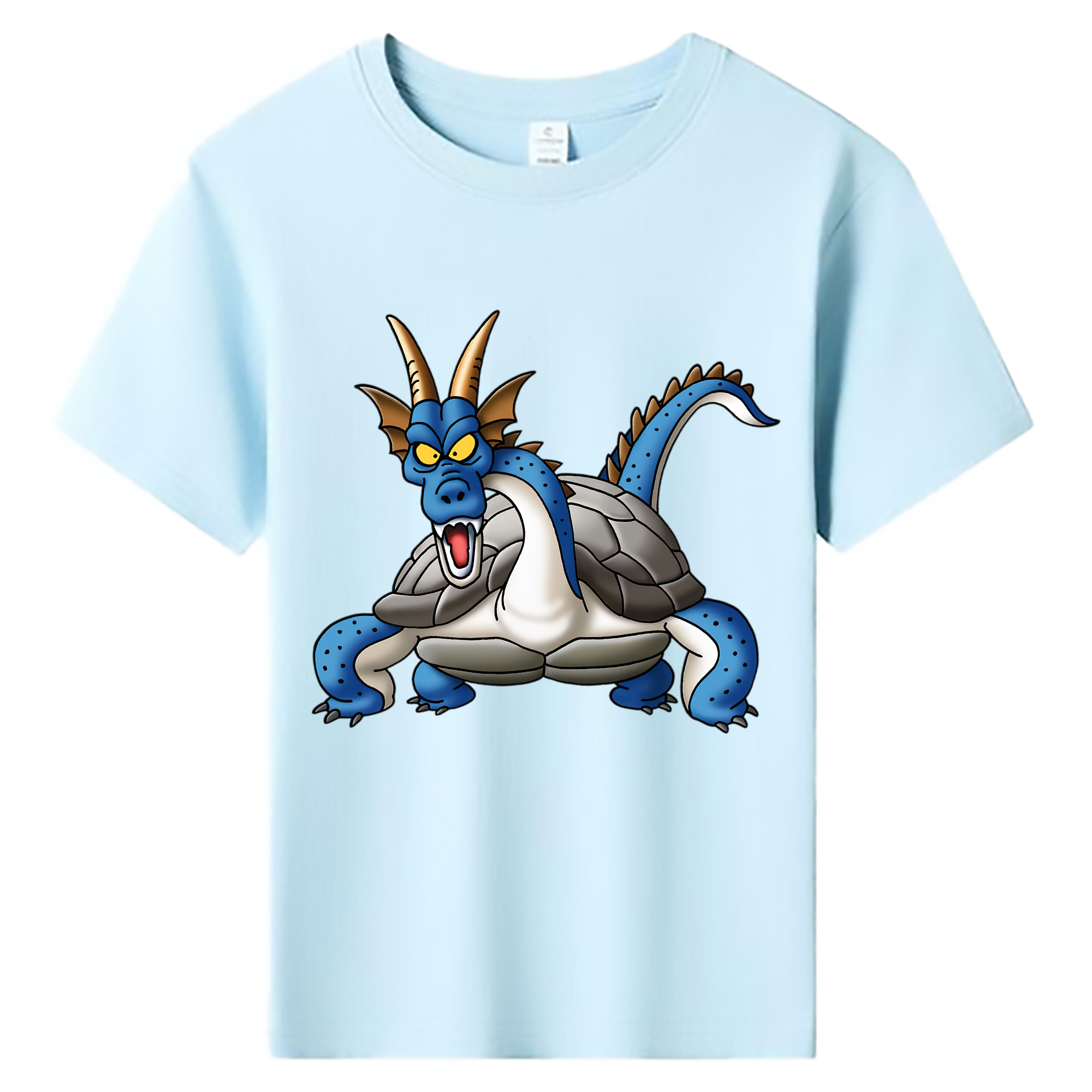 （画像用） ドラゴンクエスト Doragon Kuesuto Dragon Quest 綿100％キッズTシャツ（フロントプリント）